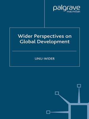 cover image of Wider Perspectives on Global Development